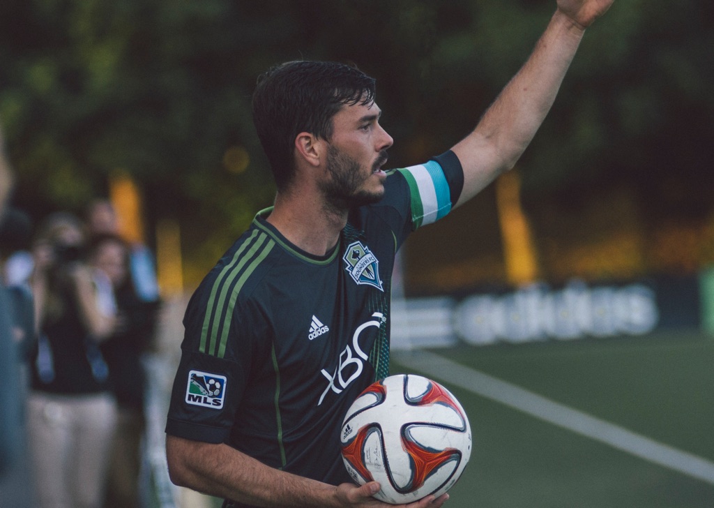 Brian Kingster saw the red card after a kick against Jason T.